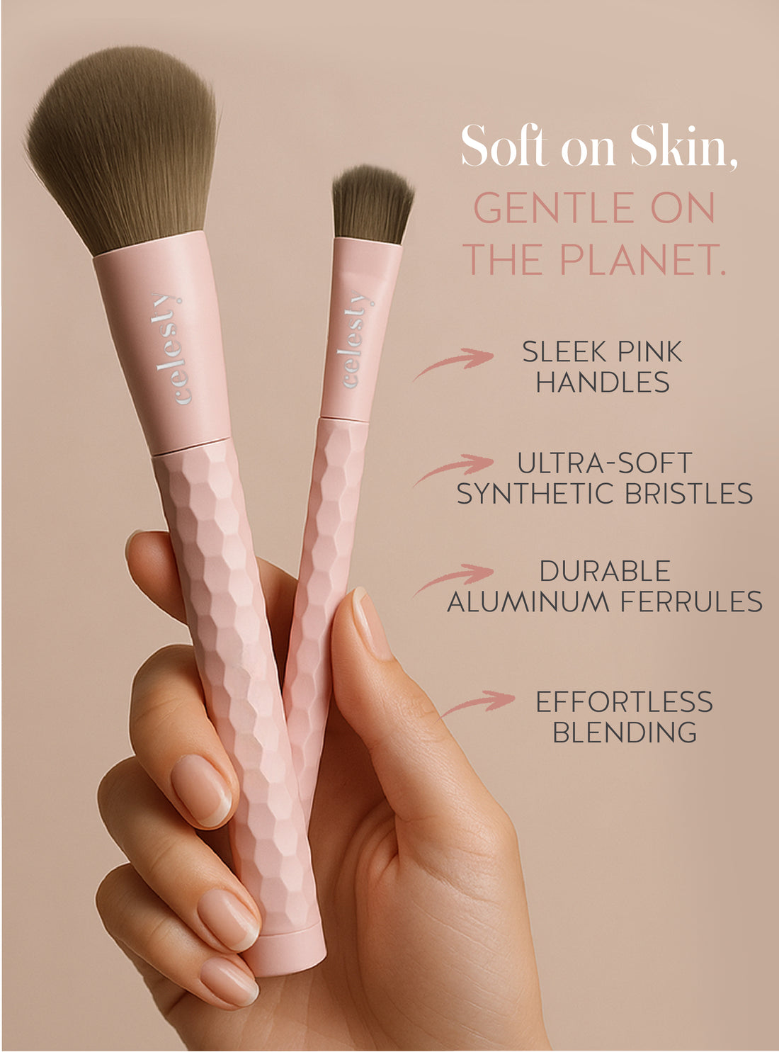 Celesty Brush Set w/Bag 7pcs