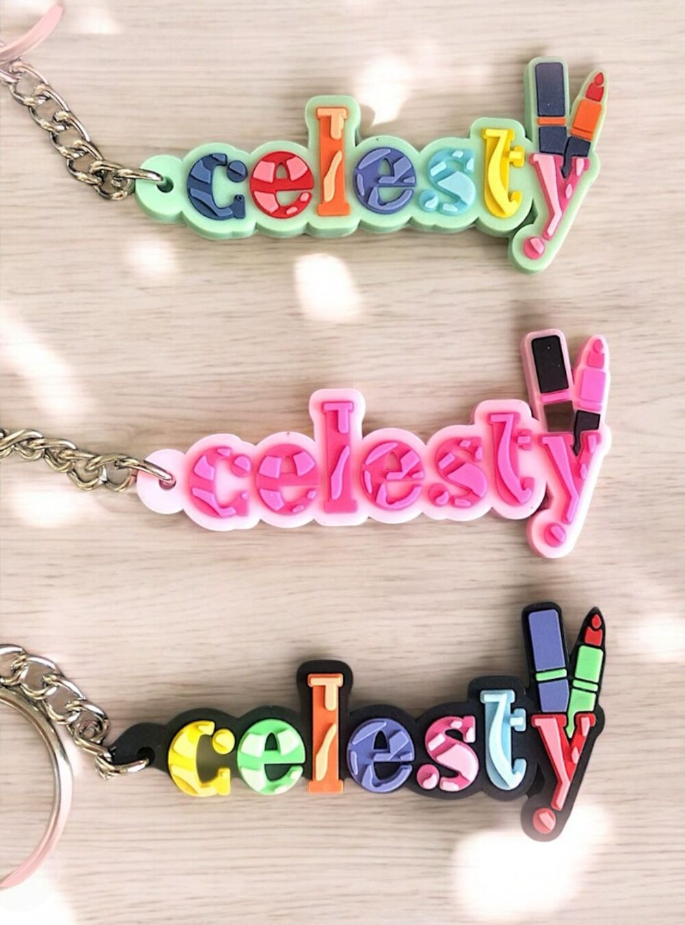 Celesty Color Pop Keychain (Set of 3)