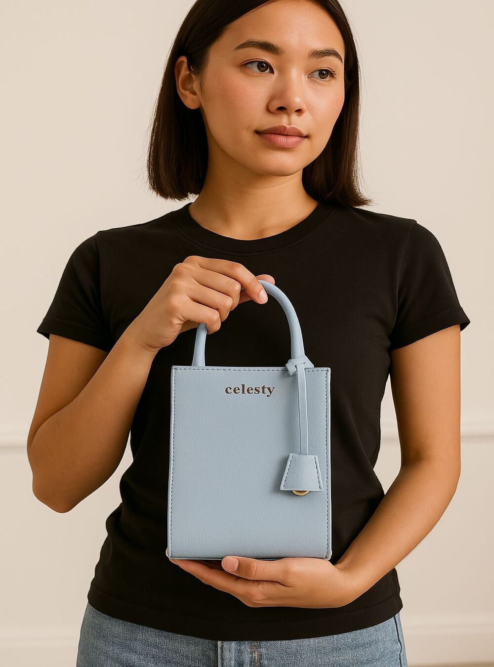 Celesty Mini Tote - Light Blue
