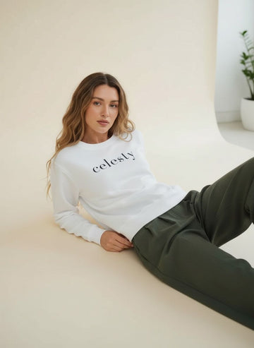 Sweat-shirt à col rond