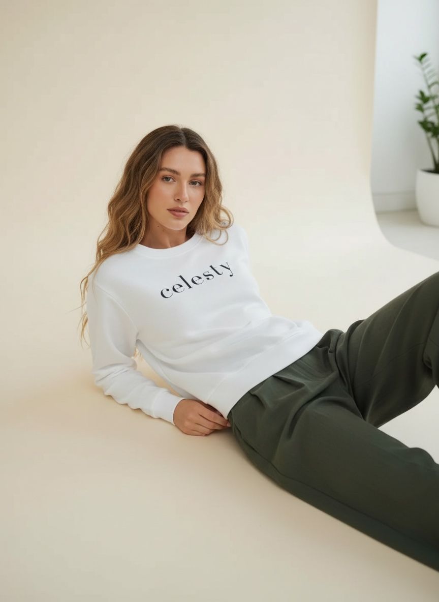 Sweat-shirt à col rond