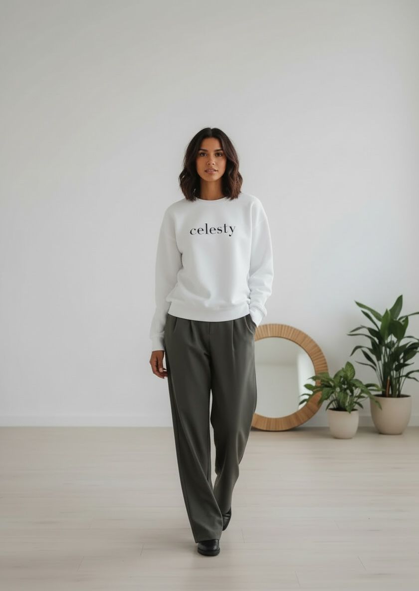 Sweat-shirt à col rond