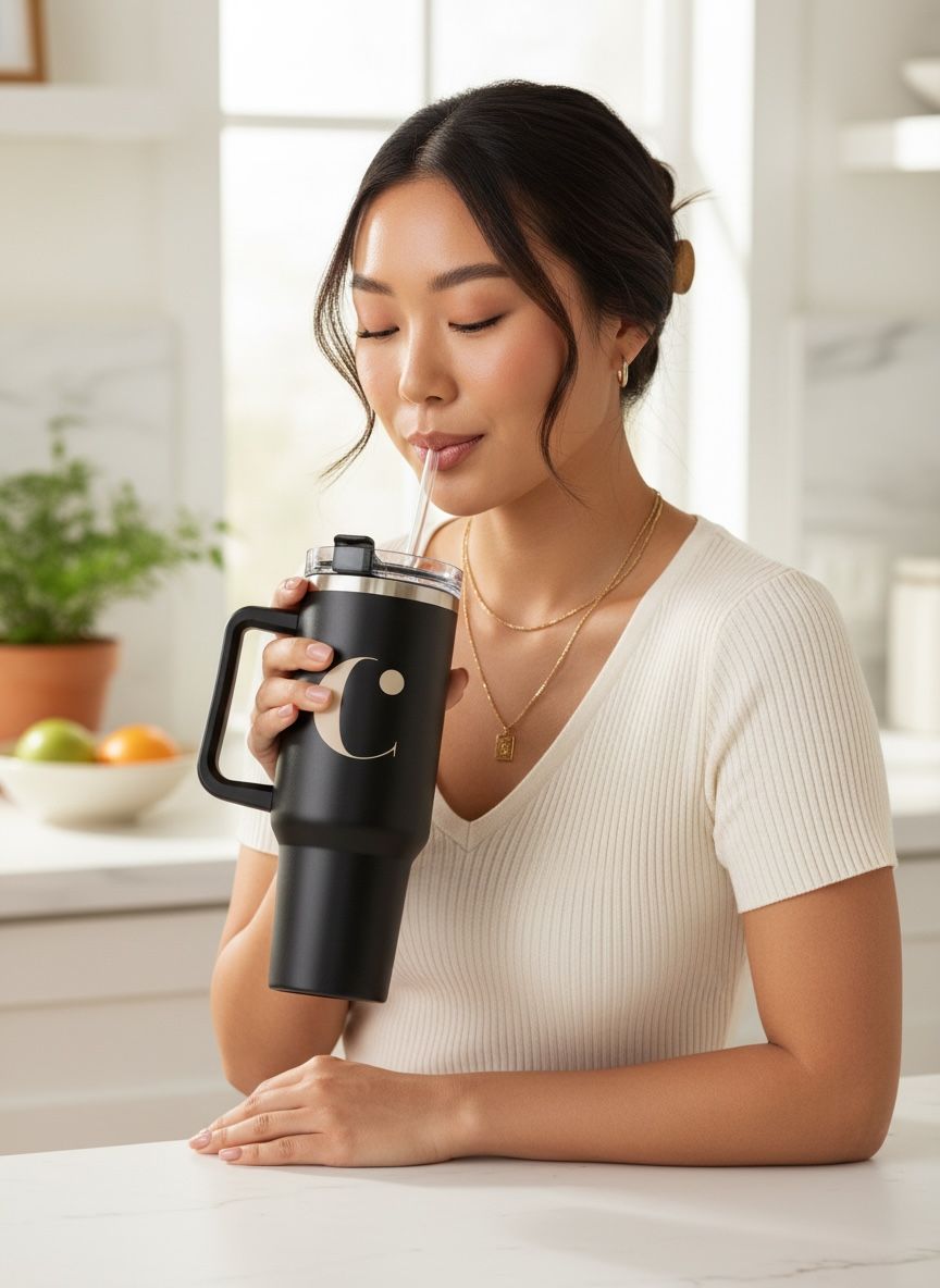 Gobelet isotherme à double paroi en acier inoxydable