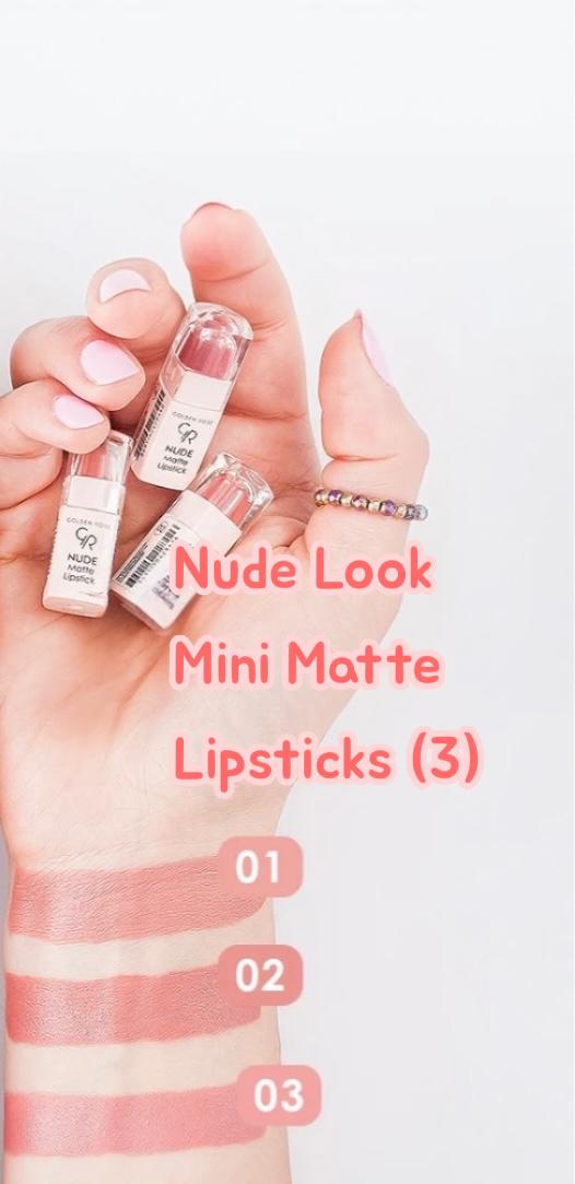 Nude Matte Lipstick (Mini 3-Pack)