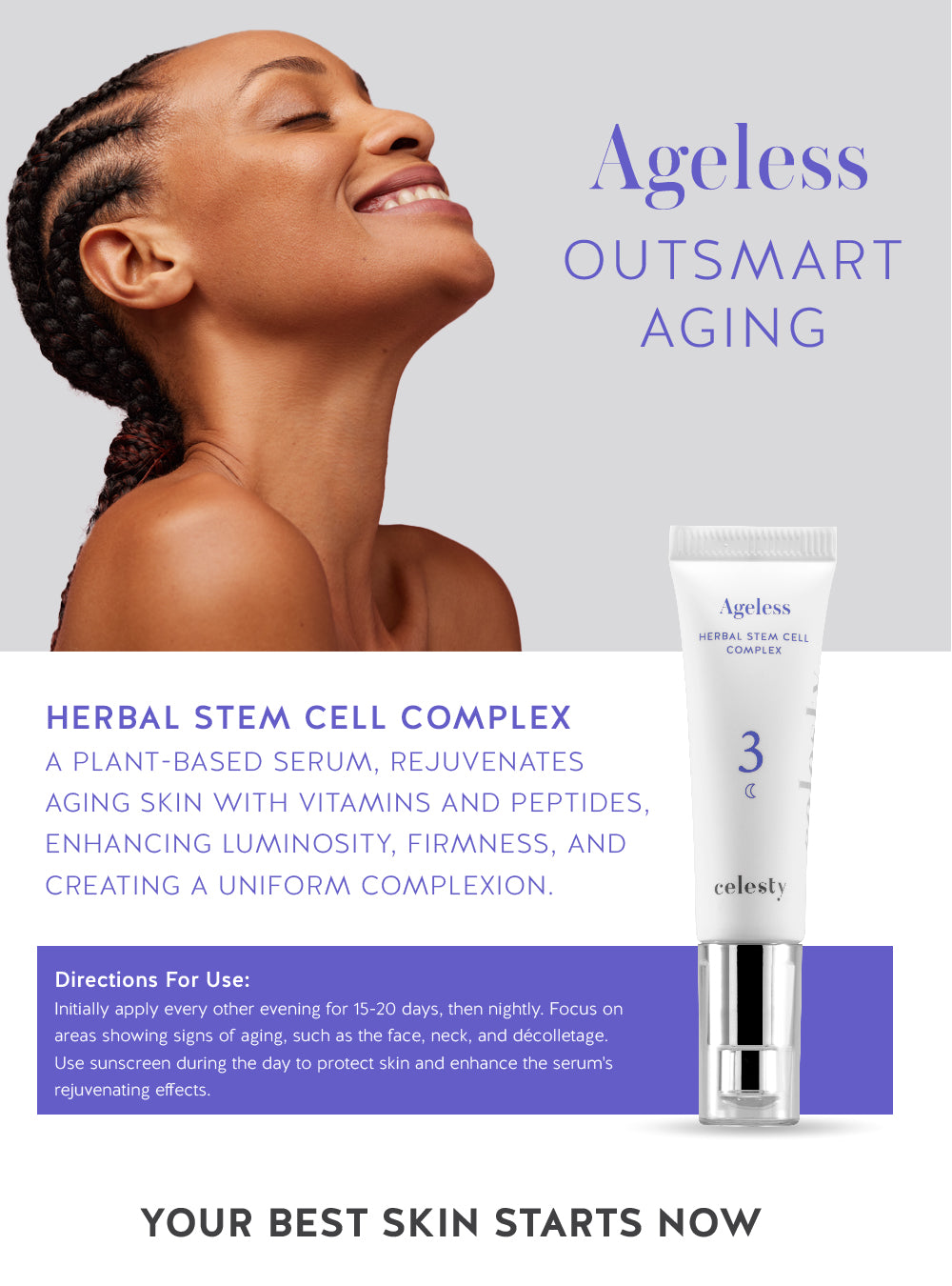 Herbal Stem Cell Complex – Plant-Based Rejuvenating Serum – Celesty
