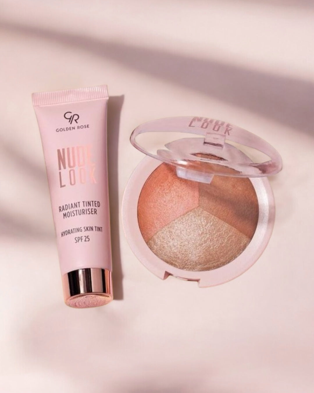 Nude Look Baked Trio Face Powder