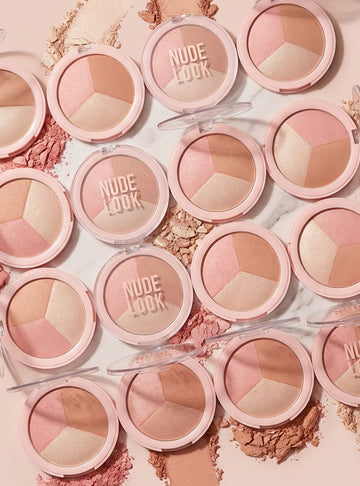 Nude Look Baked Trio Face Powder