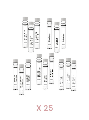 25 Pack of Fragrance Samples 15pcs