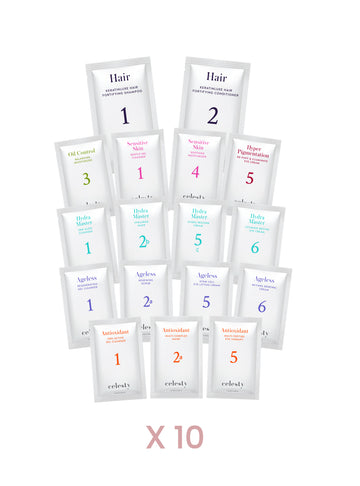 10 Pack of Skin Care Samples 17pcs