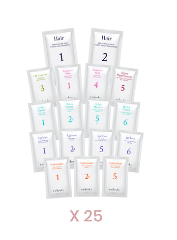 25 Pack of Skin Care Samples 17pcs