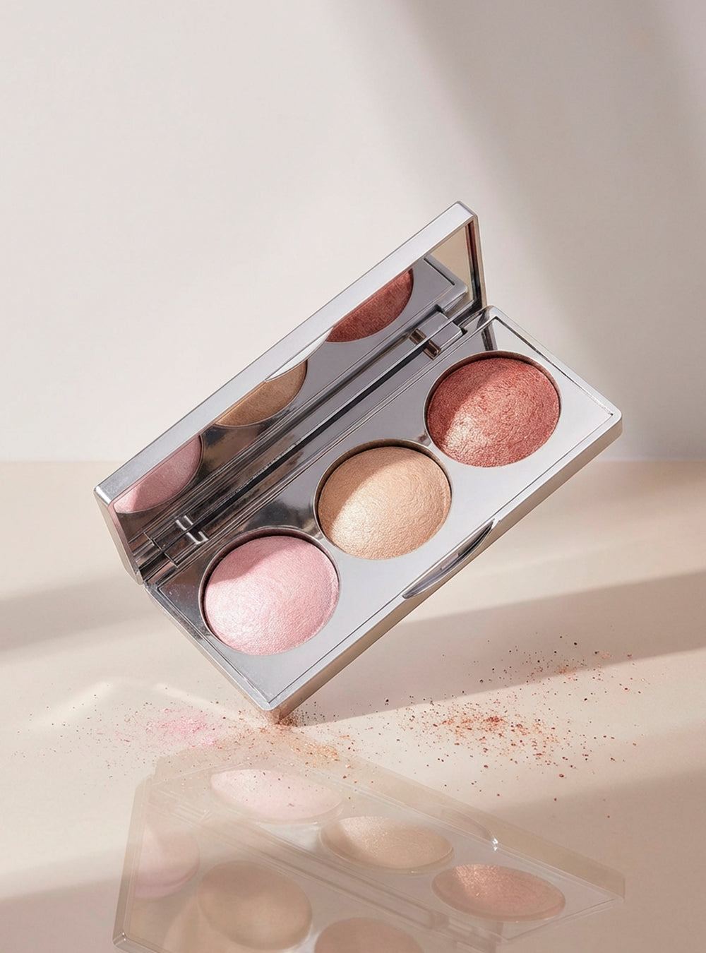 Strobing Highlighter Palette - Pink Gold Bronze