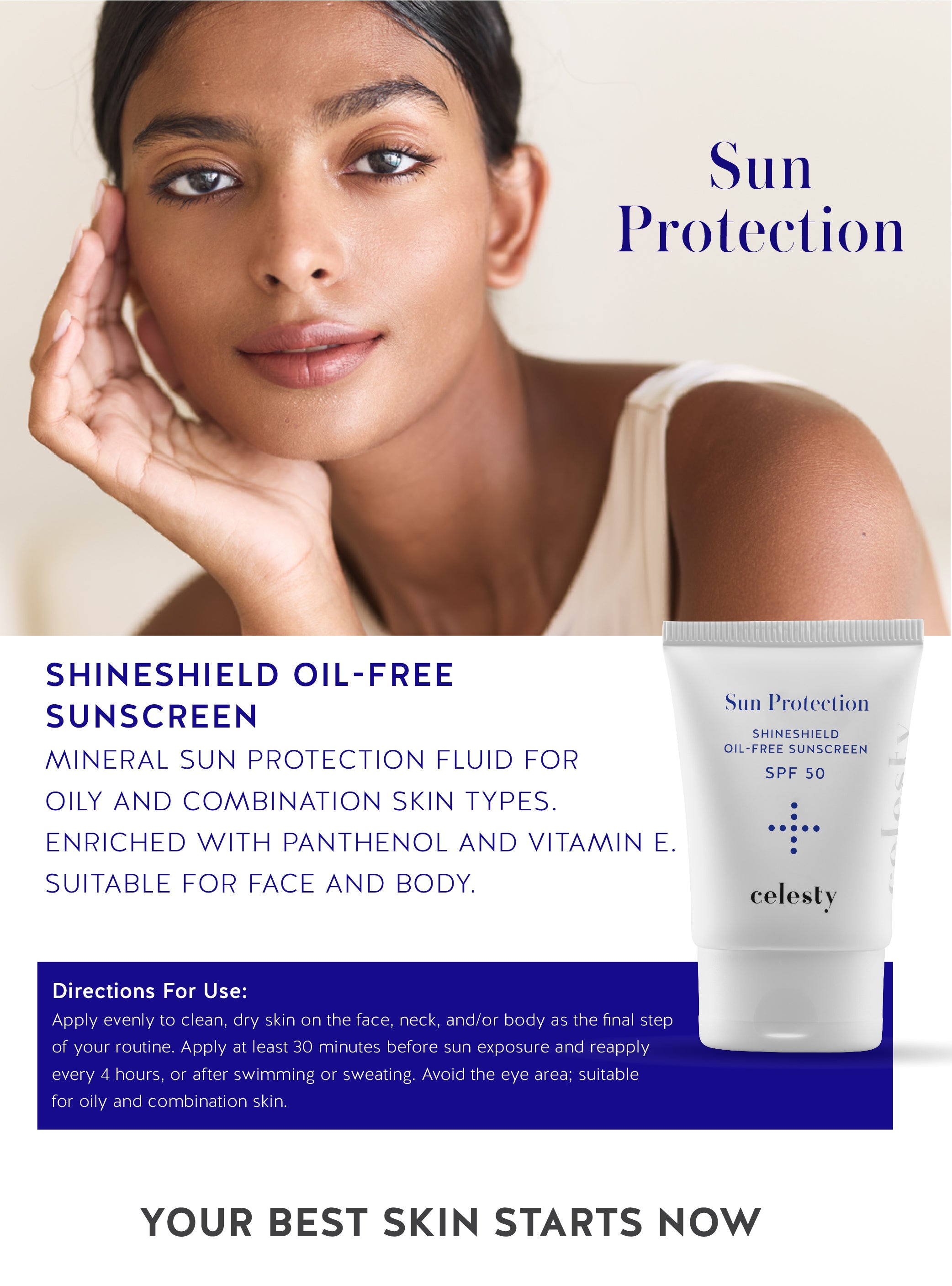 ShineShield Oil - Free Sunscreen SPF 50