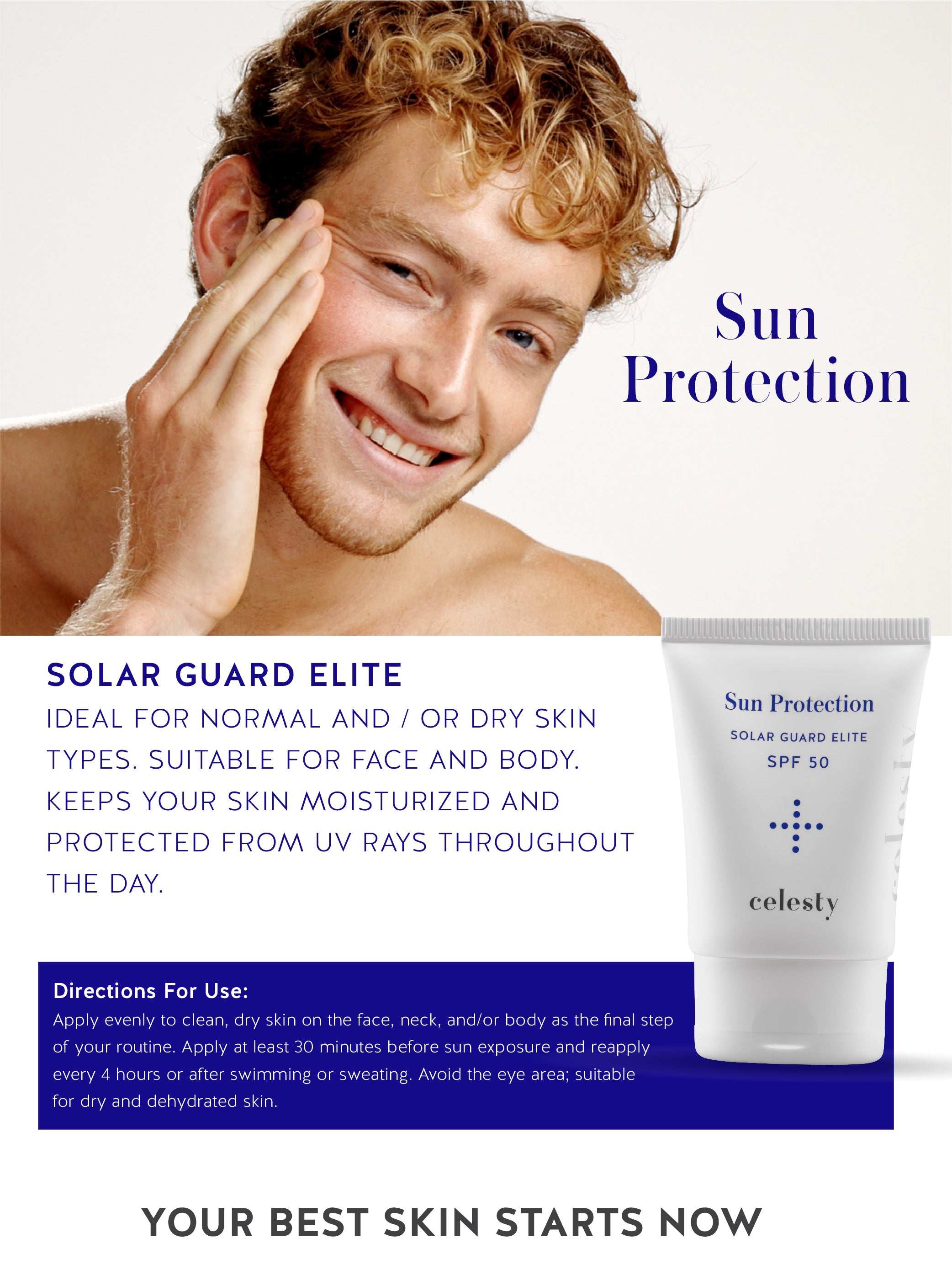 SolarGuard Elite SPF 50 – Mineral UV Shield for Oily Skin – Celesty